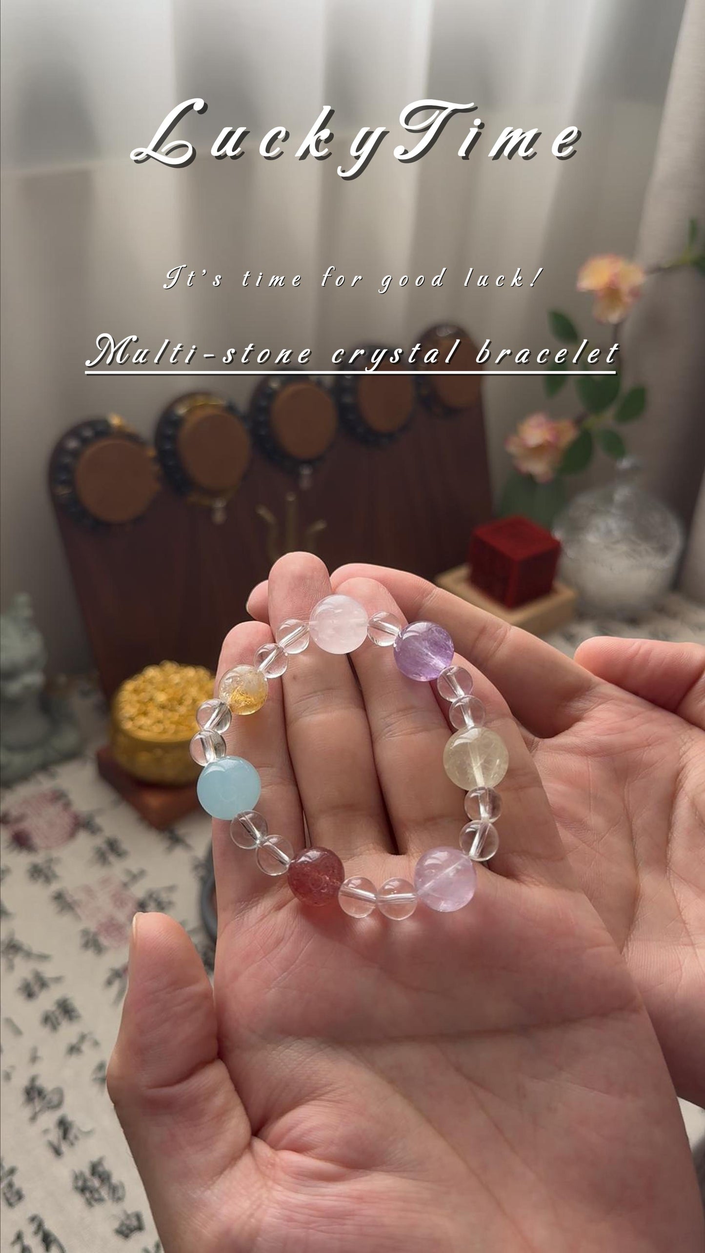 Multi-stone crystal bracelet