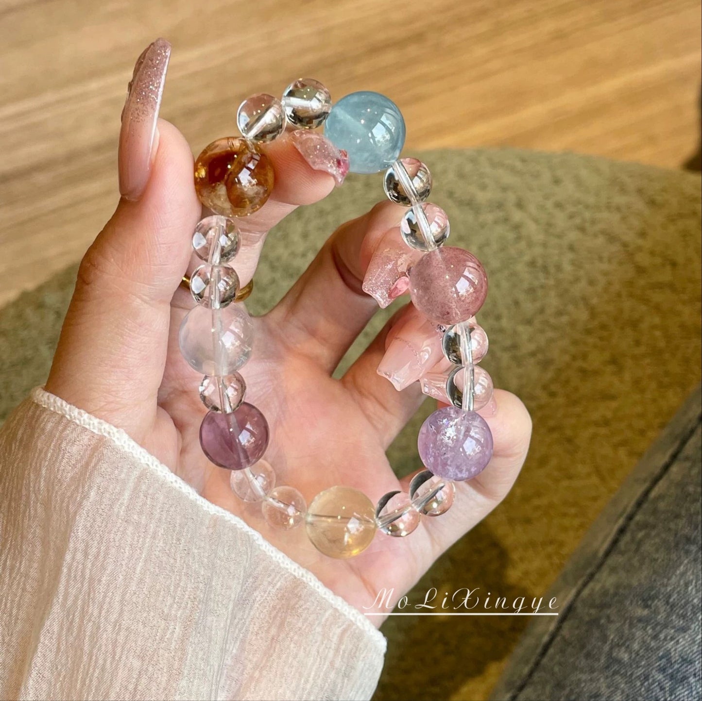 Multi-stone crystal bracelet
