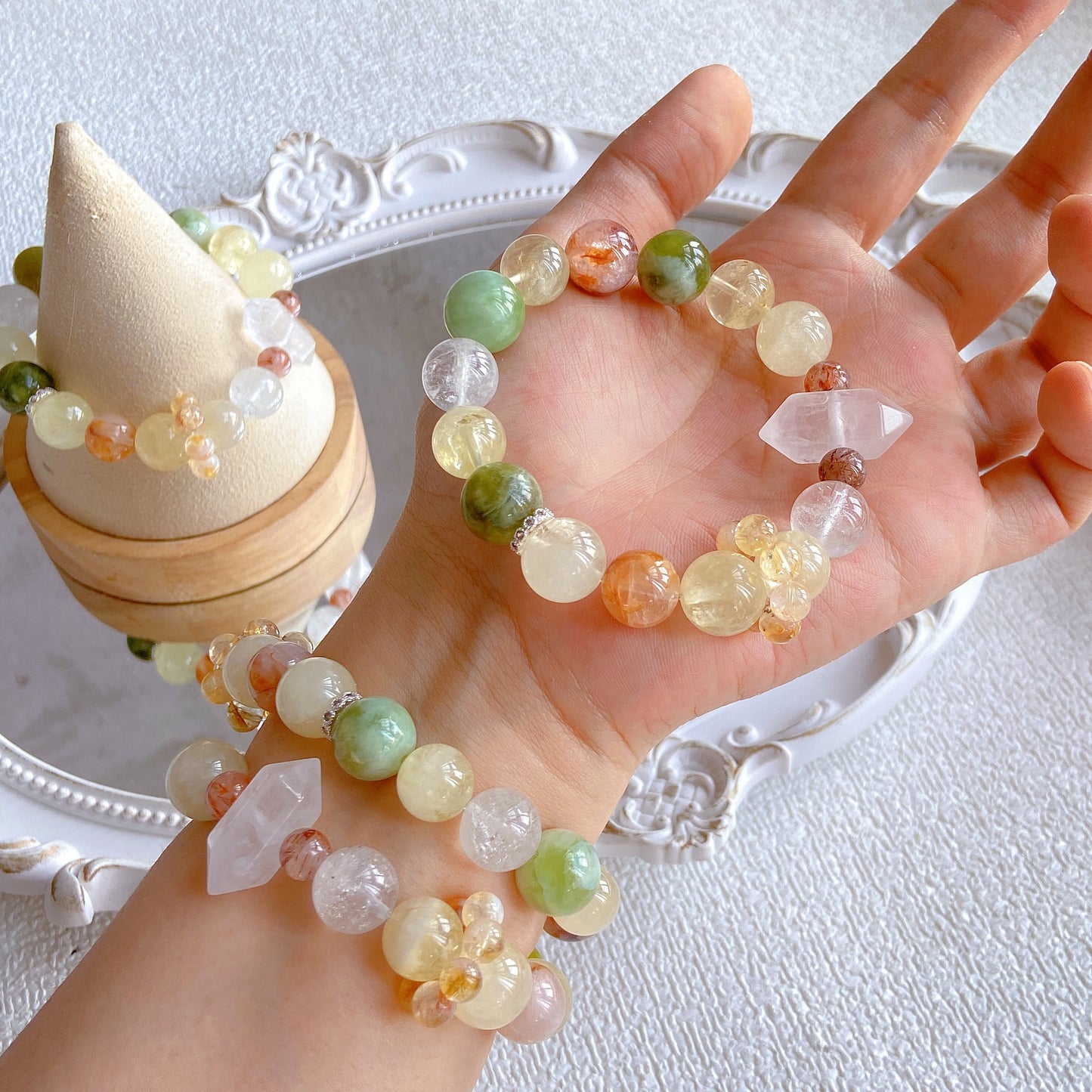 Lucky charm bead bracelet