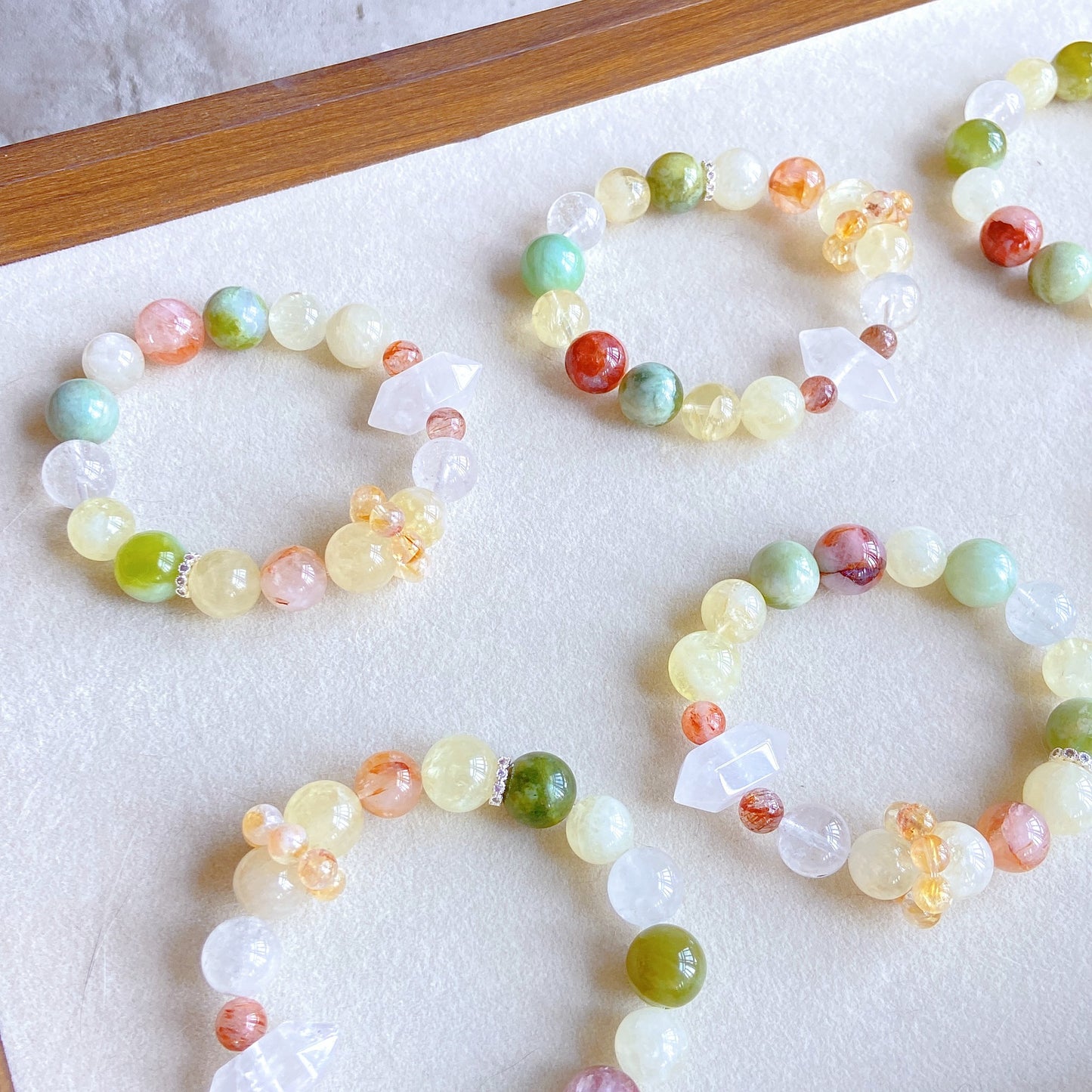 Lucky charm bead bracelet