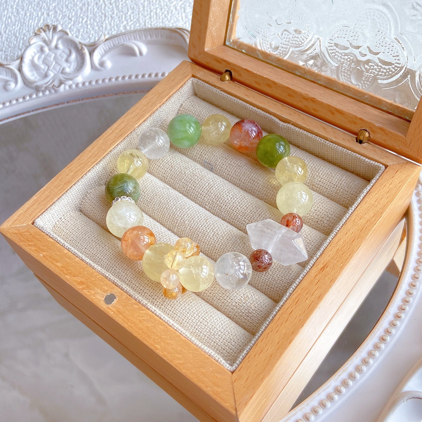 Lucky charm bead bracelet