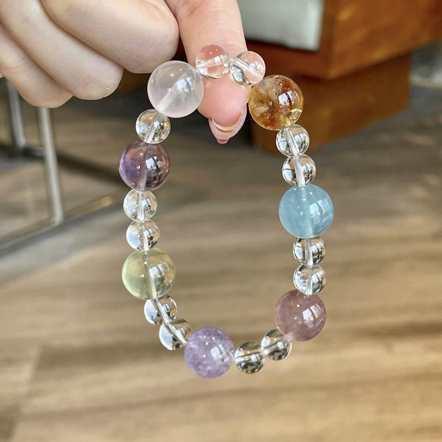 Multi-stone crystal bracelet