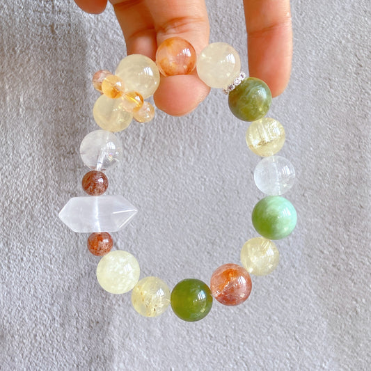 Lucky charm bead bracelet