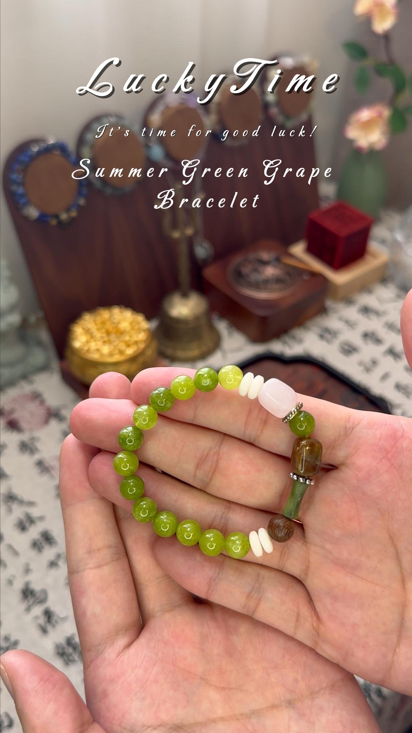 Summer Green Grape Bracelet