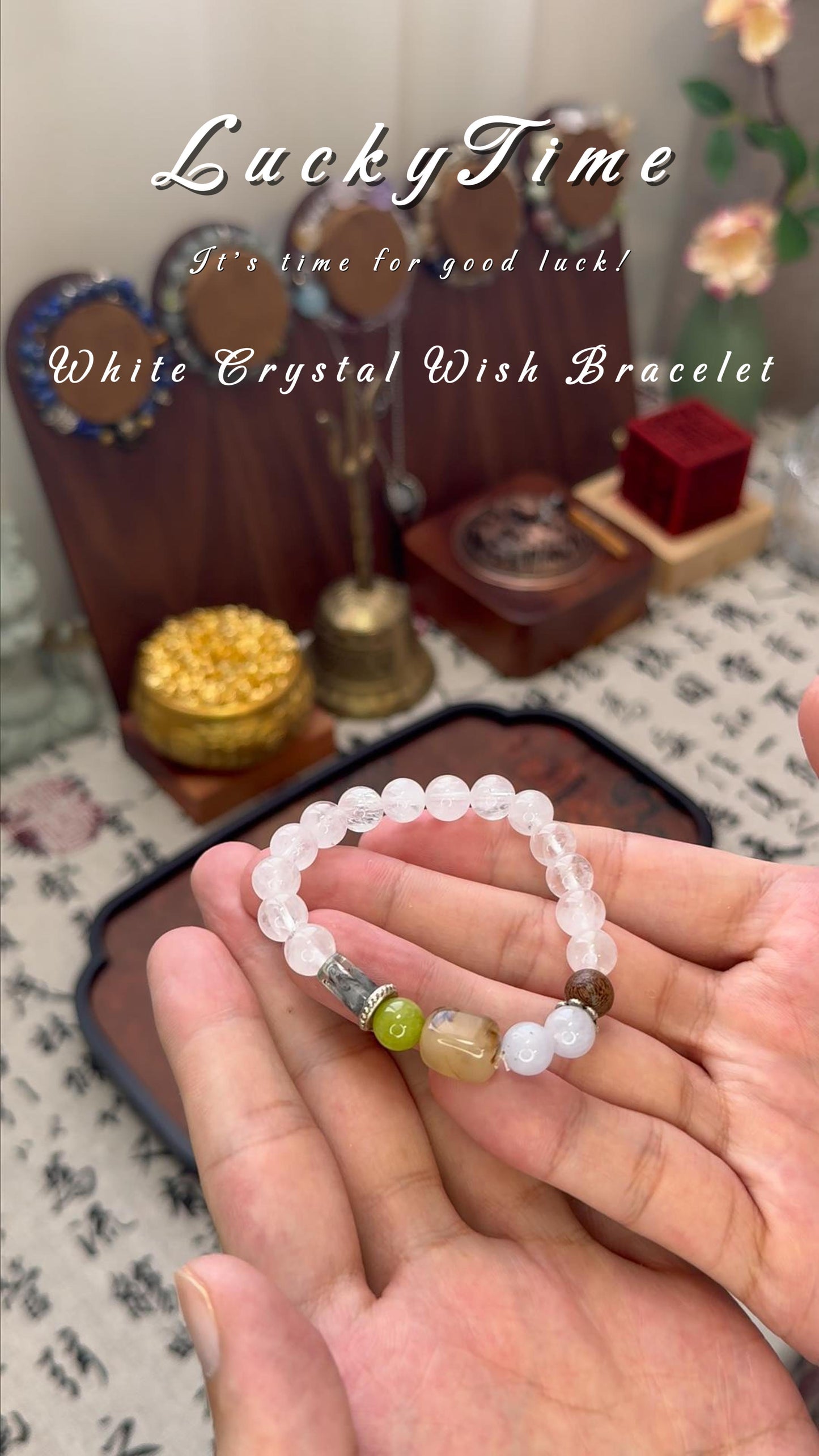 White Crystal Wish Bracelet